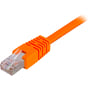 DELTACO F/UTP Cat6 patchkabel, LSZH (Low smoke zero halogen), 0,5 meter, orange