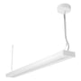 LEDVANCE IndiviLED D/I DALI Sensor LED-armatur set skråt nedefra med hvidt hus og ophængswire.