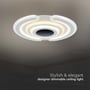 V-TAC 95W LED smart loftlampe med elegant design, der giver et stilfuldt og dæmpbart lys til rummet.