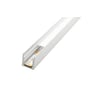 SG Armaturen StripLine 1,8m påbygningsprofil i aluminium med soft hvid finish, med indsat lyskilde.