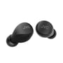 JVC Gumy Mini True Wireless sorte høretelefoner vist fra siden, med ergonomisk in-ear design og JVC logo.
