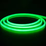 LEDlife vandtæt grøn neon COB LED-strip på 5 meter, der er rullet sammen på en mørk baggrund.
