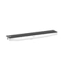 Hansgrohe Rainfinity slangeudtag Porter 500 i mat hvid med en sort glasplade og integreret holder til bruserslange.