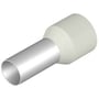 Weidmüller terminalrør i hvid, lavet af tin galvaniseret kobber og polypropylen, til 25mm² ledere.