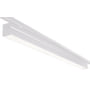 SG Armaturen Sector LED armatur i hvid med 66W effekt og 3000K lysfarve, monteret på en ShopLine 3-skinne.