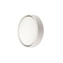 SG Armaturen Frame Round Maxi LED loftslampe i hvid aluminium med integreret skumringssensor og 3000K lysfarve.