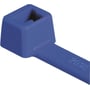 HellermannTyton blå kabelbinder 4,6x200 mm T50R af E/TFE materiale med et unikt hoveddesign.