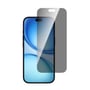 4smarts Second Glass Privacy til Apple iPhone 18 Pro vises som et mørkt beskyttelsesglas foran telefonens skærm.