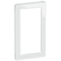 LK FUGA – Pure design ramme uden midtersprosse, 1x2 modul, hvid (glas)