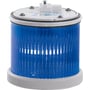 Sirena Lysmodul til TWS Ø75, blå, set fra en let skrå vinkel, fremhæver den blå lysende cylinder.