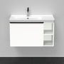 Duravit D-Neo vaskeskab, vask til venstre, 1 skuffe, 79x44 cm, mat hvid