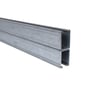Walraven RapidStrut profilskinne 41x62 mm pregalvaniseret med indad bukkede flanger, vist i et dobbeltdesign på hvid baggrund.