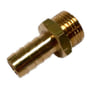 Slangenippel i messing med 3/4" udvendigt gevind og 6-kantet hoved for let montering.