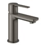 Grohe Lineare New etgrebsbatteri i børstet antracit messing med 107mm tud og ethulsmontage.