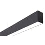 SG Armaturen Lineal Suspended loftlampe i sort aluminium med integreret LED lys på 1401mm længde, 3000K og Dali.
