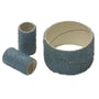 Klingspor slibering CS 411 X, K80, 10x20 mm, med zirkon/korund slibemiddel til stål og rustfrit stål.