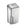 Intra Juvel ASI20364 sæbe-/spritdispenser i poleret rustfrit stål med 1 liters kapacitet, vist frontalt på hvid baggrund.