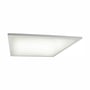 SpectrumLED Algine Duo LED-panel på 60 x 60 cm og 30 W lyser med en jævn, hvid flade set skråt nedefra.
