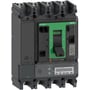 Schneider Electric ComPacT NSX630R M63E maksimalafbryder med 4 poler og 630A kapacitet, vist med frontbetjent håndtag og digitalt display.
