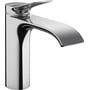 Hansgrohe Vivenis etgrebs håndvaskarmatur i blank krom med 146 mm fremspring og vandfaldsstråle.
