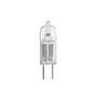 Ledvance Halostar Starlite halogenpære med 5W, 12V og G4 sokkel, klar glas og dobbelte stifter for montering.