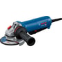 Bosch vinkelsliber GWS 12-125 P med 125mm skive og vibrationsdæmpende ekstrahåndtag i grå og blå farver.
