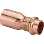 Viega Profipress G reduktion i kobber med dimensionerne 22 x 18 mm, til gas- og olieleveringssystemer.