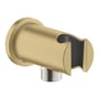 Grohe Rainshower dækvinkel i børstet cool sunrise med rund vægplade og 1/2" gevind til håndbruser.