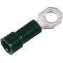 Elpress isoleret ringkabelsko A0853R i grøn polycarbonat, designet til 0,25-0,75mm² Cu-ledere og M5 boltstørrelse.