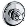 Hansgrohe Axor Montreux 1-grebs indbygnings brusearmatur i blank krom med klassisk greb, vist på hvid baggrund.