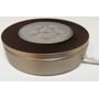 ID-LED 12 V-spot set lavt fra siden med mørktonet front, rund kant og ledning ud til siden.