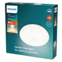 Philips Lighting Mauve loftlampe i hvid med PIR sensor, 16W LED og 2700K lysfarve præsenteret i original emballage.