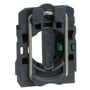 Schneider Electric ZB5AZ101 kontaktelement med 1 slutte kontakt og skrueterminaler, set forfra.