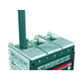 ABB kabelklemme til 185mm2 Cu/Al-leder til T4 installationer, en grøn kabelstump indsættes i klemmen.