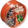 Weidmüller terminalrørsbox med farvekodet isolering til 4,0-16,0 mm² ledere, indeholder 100 stk. i en orange beholder.