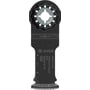 Bosch savklinge AIZ32BSPIB til dykskæring, 32x50mm, med "Wood" angivet og 'Curved-Tec' bund.
