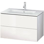 Duravit L-Cube vaskeskab, 2 skuffer, 82 cm, hvid (blank)