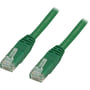 DELTACO U/UTP Cat6 patch kabel, halogenfri, 0,5 meter, grøn