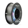 Creality CR-PETG-filament i transparent farve på sort spole, set skråt fra siden med tråden tydeligt synlig.