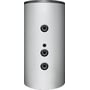 Bosch PB 200 E 1 B bufferbeholder til centralvarme, hvid cylinderformet tank med to 1 1/4" tilslutninger og en lille ekstra åbning på siden.