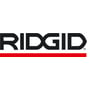 Logo for Ridgid i sort og hvidt med en rød streg nedenunder, som er brandnavnet på afløbsrenseren.