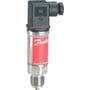Danfoss MBS32 tryktransmitter til industrielt brug med 0-16 bar måleområde og G ½" tilslutning.