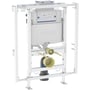 Geberit Duofix installationsramme med Omega indbygningscisterne på 12 cm, bredde 60-95 cm.