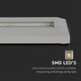 Detalje af LED-rækken i den grå V-TAC LED-trappespots, hvor de enkelte SMD-lysdioder er synlige.