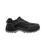 Sikkerhedssko VB Bolt Air 9482-46 i sort og grå, lav model med snørebånd, læder og mesh overdel, samt slidstærk PU ydersål.
