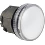 Schneider Electric ZB4BV07 lampehoved i klar farve med 22mm diameter og BA9s base, vist fra siden på neutral baggrund.