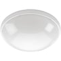 SG Armaturen Loftarmatur Orion LED i hvid med opal polycarbonat skærm, fremviser et rundt og diskret design.