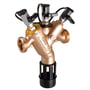Kemper Protect-BA tilbagestrømningssikringsventil DN32 PN10 i rødgods med 1½" udvendigt gevind og beskyttende sort plastmanchet.
