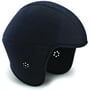 Kask Tekseries vinterhjelmhue i sort, one size, med synlige lufthuller ved ørerne for bedre lyd.