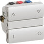 IHC Wireless, FUGA relæ kombi allround med trykknapper (også til CFL eller LED pærer), 1 modul, lysegrå – Lauritz Knudsen (udgået)